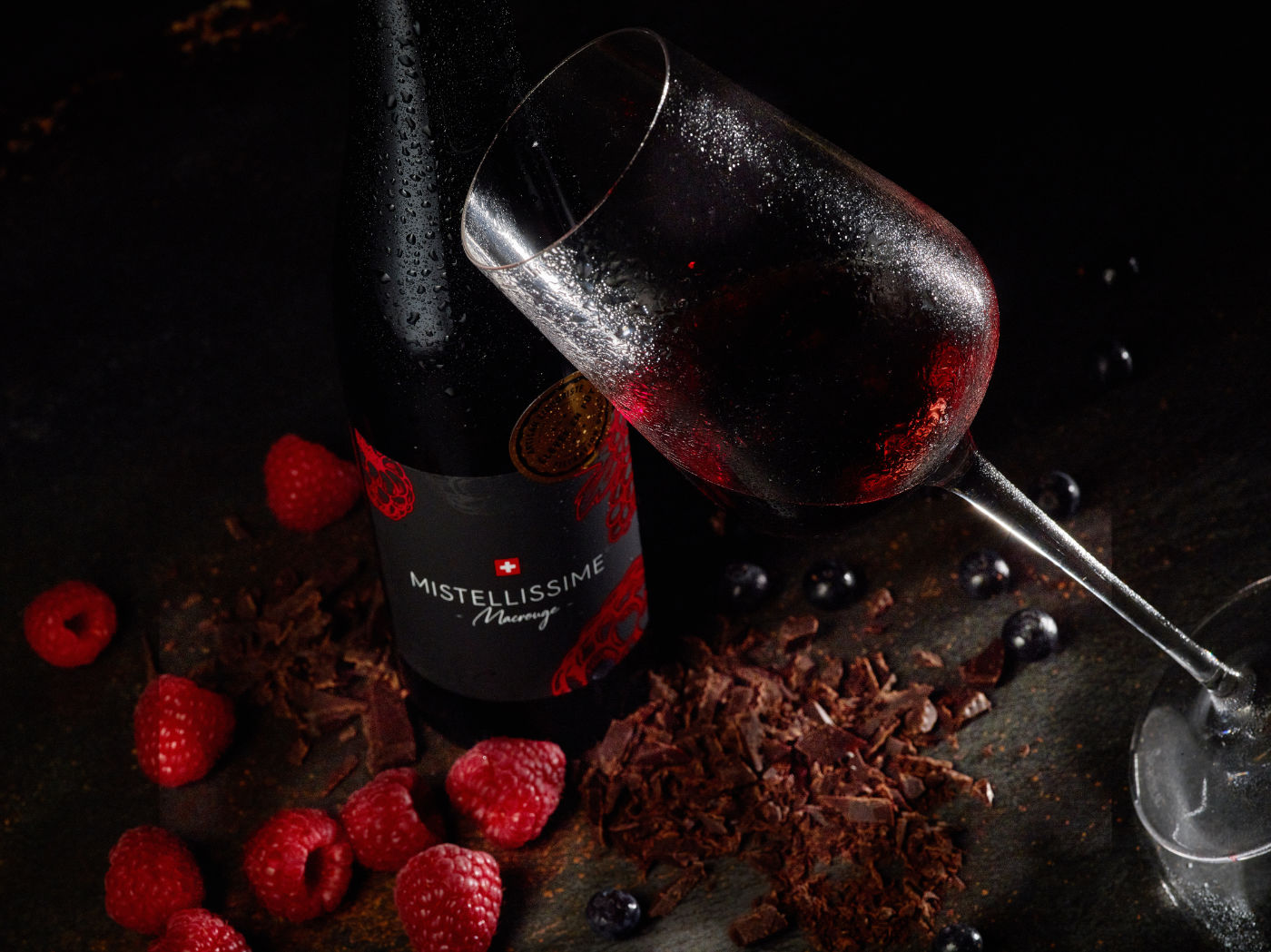 macrouge chocolat framboise